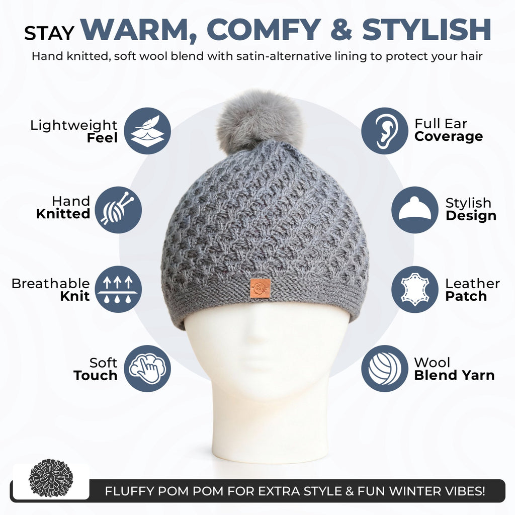 Chem Taas grey beanie stay warm comfy stylish features